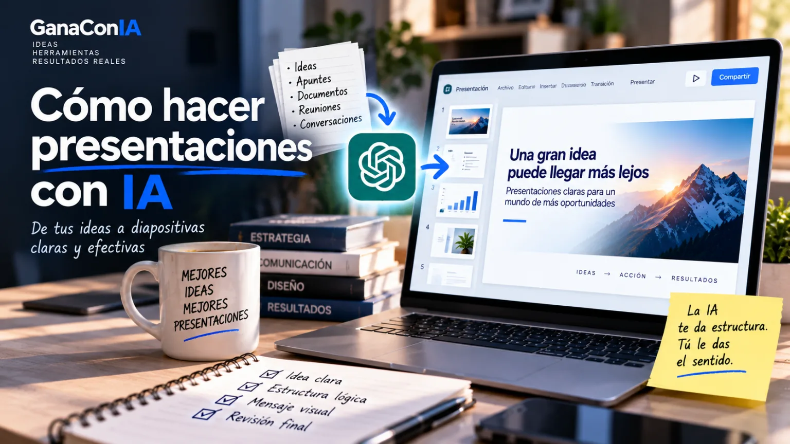 Cómo hacer presentaciones con IA paso a paso