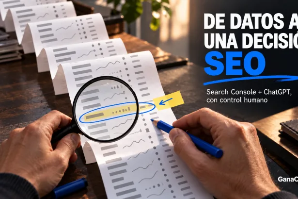 Análisis humano de datos de Google Search Console para convertirlos en una decisión SEO
