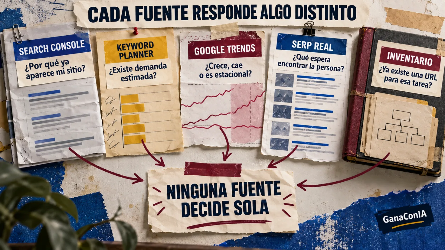 Consultas de búsqueda transformadas en decisiones de keyword research mediante demanda, intención y cobertura